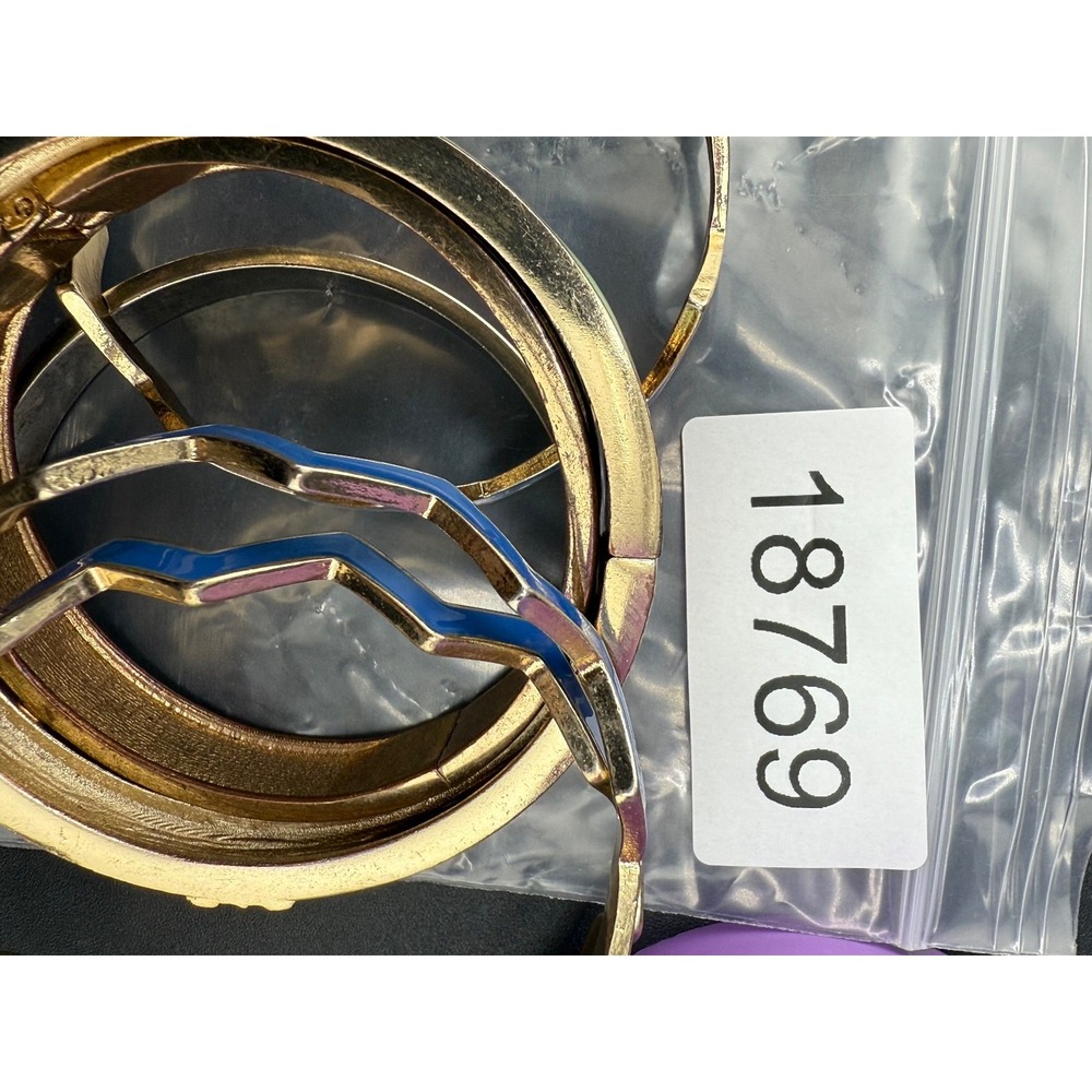 Vintage Stackable Enamel Bangle Set - image 7